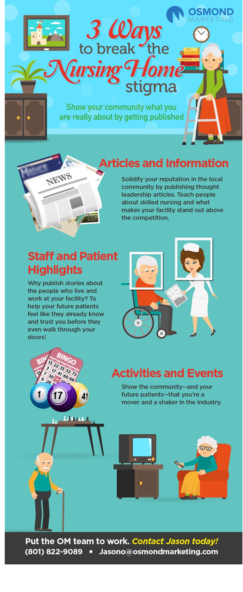 Simple steps for making a nursing home experience positive, from Osmond Marketing.