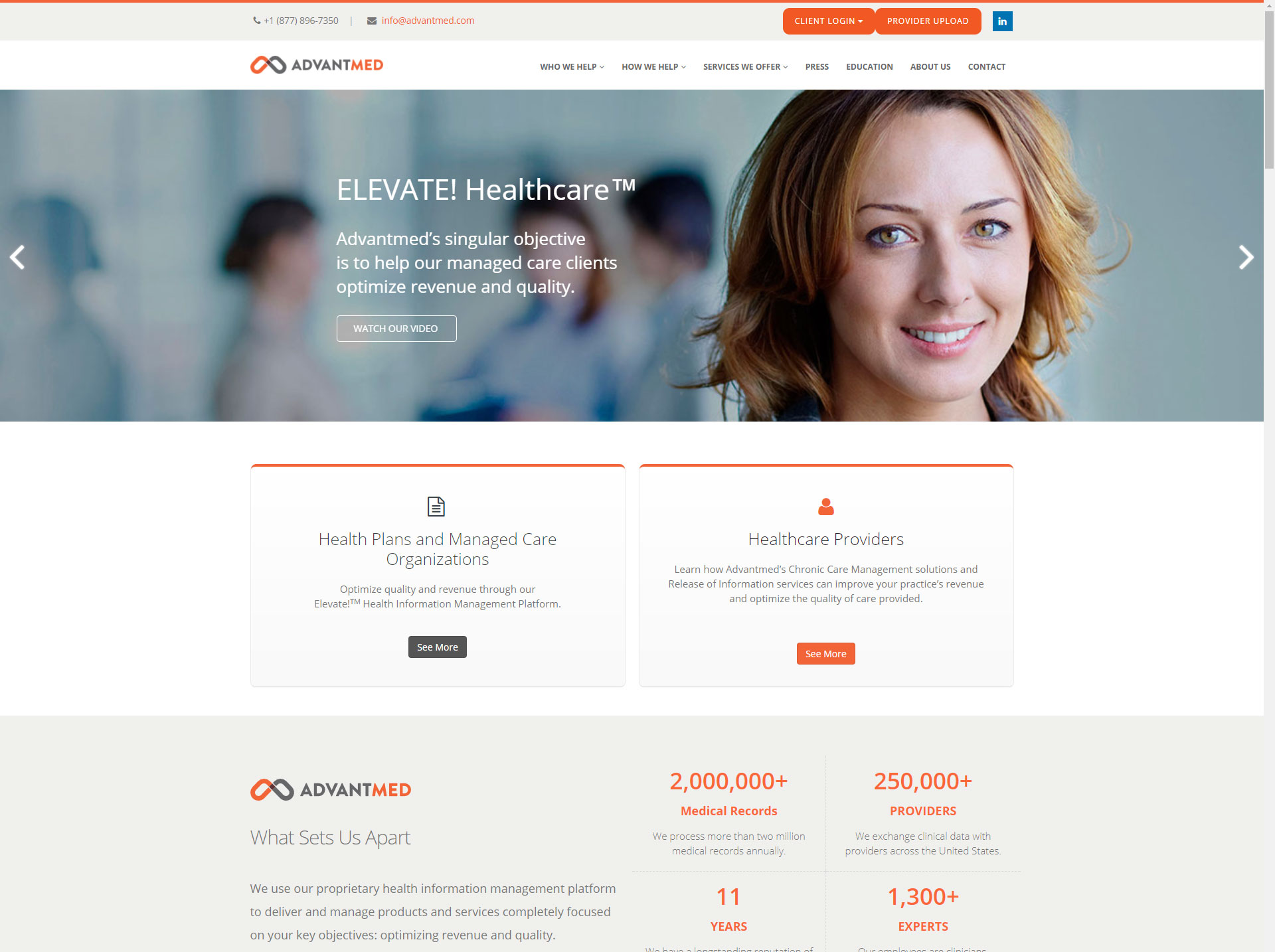 Advantmed-website