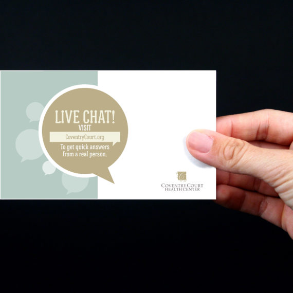 Coventry Court Live Chat Postcard